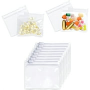 Zippered Pill Pouch Bags - 10 Pcs,Happon Slide Lock Clear Plastic Mini Bags,for Pills Vitamins, Supplements, Medications, Jewelry, Crafts, Small Objects - Self-Sealing, Reusable, Travel-Friendly